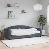 Daybed with Mattress Dark Grey 90x190 cm Velvet 3197390