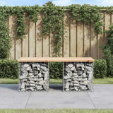 Garden Bench Gabion Design 103x44x42 cm Solid Wood Pine 834338