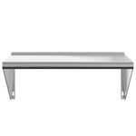 ZNTS Wall Shelf 75x45x31 cm Silver Stainless Steel 30274