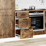 Kitchen Base Cabinet Kalmar Smoked Oak Engineered Wood 854245
