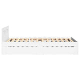 Bed Frame with Headboard without Mattress White 75x190 cm Small Single 3295618