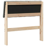 Upholstered Headboard Dark Grey 80 cm Solid Pine Wood 879255