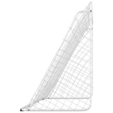 Football Goal with Net White 366x122x182 cm Steel 93371