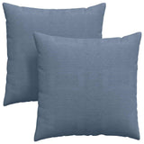 Sofa Pillows 2 pcs Blue 60 x 60 cm Corduroy Fabric 42014035