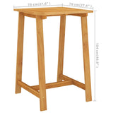 Garden Bar Set Brown Solid acacia wood Dining Durable 3067955