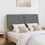 Upholstered Headboard Dark Grey 135 cm Solid Pine Wood 879290