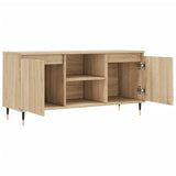 TV Cabinet Sonoma Oak 104x35x50 cm Engineered Wood 827007