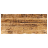 Table Top 140x60x2.5 cm Live Edge Solid Wood Rough Mango 370361