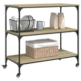 Kitchen Trolley Sonoma Oak 102x50x95 cm Engineered Wood 842322