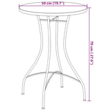 Mosaic Bistro Table Blue and White 50x70 cm Ceramic 4003399