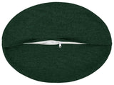 Cushion with Pillow HEERLEN 6 pcs Dark Green Fabric 929312