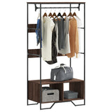 Wardrobe Brown Oak 90x50x180 cm Engineered Wood 848673