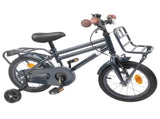 Kids Bike 14 Inches for 3-5 Years Old Dark Grey 42009266