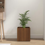 Planter Box Brown Oak 40x40x40 cm Engineered Wood 820501