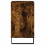Bathroom Cabinet Smoked Oak 80x33x60 cm Engineered Wood 831641