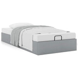 Ottoman Bed Frame without Mattress Light Grey Single Fabric 3310916