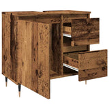 Bathroom Cabinet Old Wood 65x33x60 cm Engineered Wood 857223