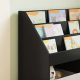 Kids Bookshelf Black 72.5 x 29.5 x 69 cm Engineered Wood 892380