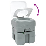 Camping Toilet Set 2 pcs Grey 50.5 x 33 x 103 cm 42001431