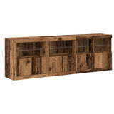 LED Sideboard Old Wood 202 x 37 x 67 cm Engineered Wood 3333112