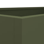 ZNTS Planter Olive Green 62x30x29 cm Steel 841592