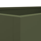 ZNTS Planter Olive Green 62x30x29 cm Steel 841592