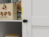 172cm Kitchen Cupboard, Freestanding Storage Cabinet with Doors and Shelves, Modern 2-Door Kitchen T3398P378085