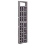 5-Panel Room Divider/Trellis Solid Fir Wood Grey 201.5x180 cm 316488