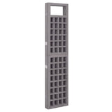 5-Panel Room Divider/Trellis Solid Fir Wood Grey 201.5x180 cm 316488