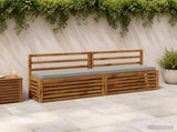 2-Piece Bench Cushions VUGHT 2 pcs 100% Polyester Grey 950975