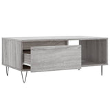 Coffee Table Grey Sonoma 90x50x36.5 cm Engineered Wood 830570