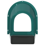 Chicken Nesting Boxes 4 pcs Wall-Mounted Dark Green Plastic 4104906