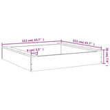 Sandbox with Seats Square Solid Wood Pine 825030