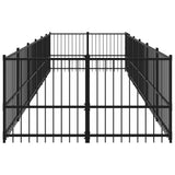 Outdoor Dog Kennel Steel 11.26 m 3124602