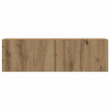 3 Piece TV Cabinet Set Wall-mounted Artisan Oak Engineered Wood 3329198
