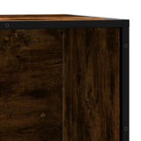 Shoe Bench Smoked Oak 80x40x53.5 cm Engineered Wood and Metal 849226