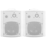 ZNTS Wall-mounted Stereo Speakers 2 pcs White Indoor Outdoor 80 W 70161