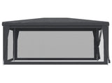Party Tent with 4 Mesh Sidewalls Anthracite 3x4 m HDPE 319234
