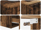 Bathroom Furniture Set 3 pcs Old Wood 33 x 34.5 x 160 cm 3406091
