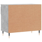 Shoe Cabinet Concrete Grey 70x36x60 cm Engineered Wood 831432