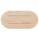 Table Top 80x40x2,5 cm Solid Wood Pine Oval 824350