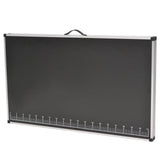 Folding Pasting Table MDF and Aluminium 200x60x78 cm 142920