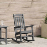 Garden Rocking Chair Light Grey 92 x 70 x 108cm HDPE 42006616