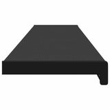 Window Sill Black with Wood Grain 160 x 20 x 4.5 cm PVC 42052318