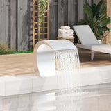 Garden Waterfall Pool Fountain Stainless Steel 45x30x60 cm 41685