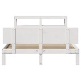 Bed Frame with Headboard without Mattress White 160x200 cm 3306091