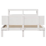 Bed Frame with Headboard without Mattress White 140x200 cm 3306087