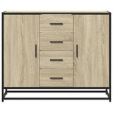 ZNTS Sideboard Sonoma Oak 92x35x76 cm Engineered Wood 3300826