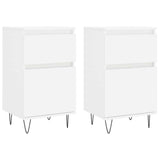 Sideboards 2 pcs White 40x35x70 cm Engineered Wood 831149