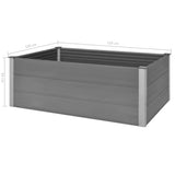 ZNTS Garden Raised Bed WPC 150x100x54 cm Grey 43609